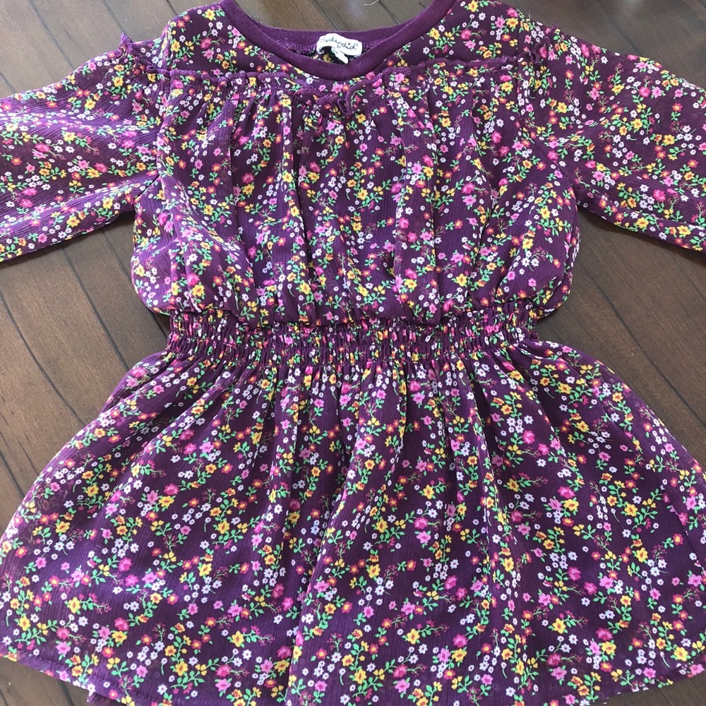 Splendid Girl’s Print Crinkle Chiffon Dress/Top